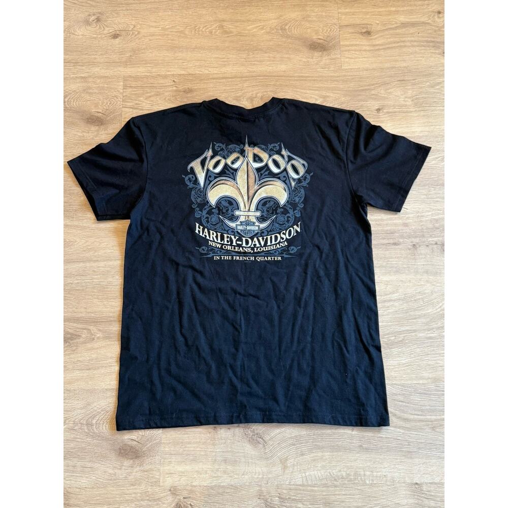 New With Tags Harley Davidson Voodoo New Orleans T Shirt French Quarter L Black